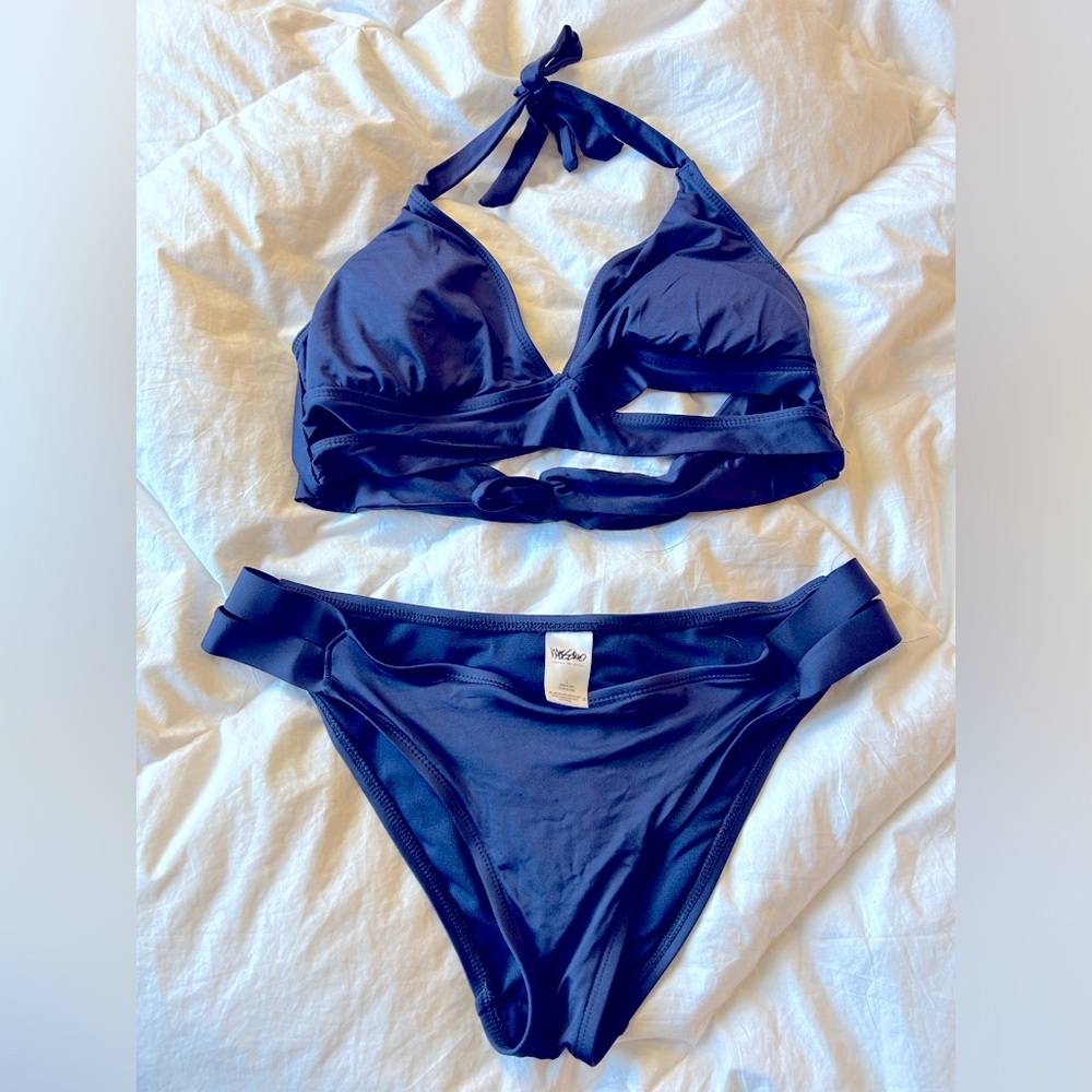 Women’s, navy, 2-piece bikini